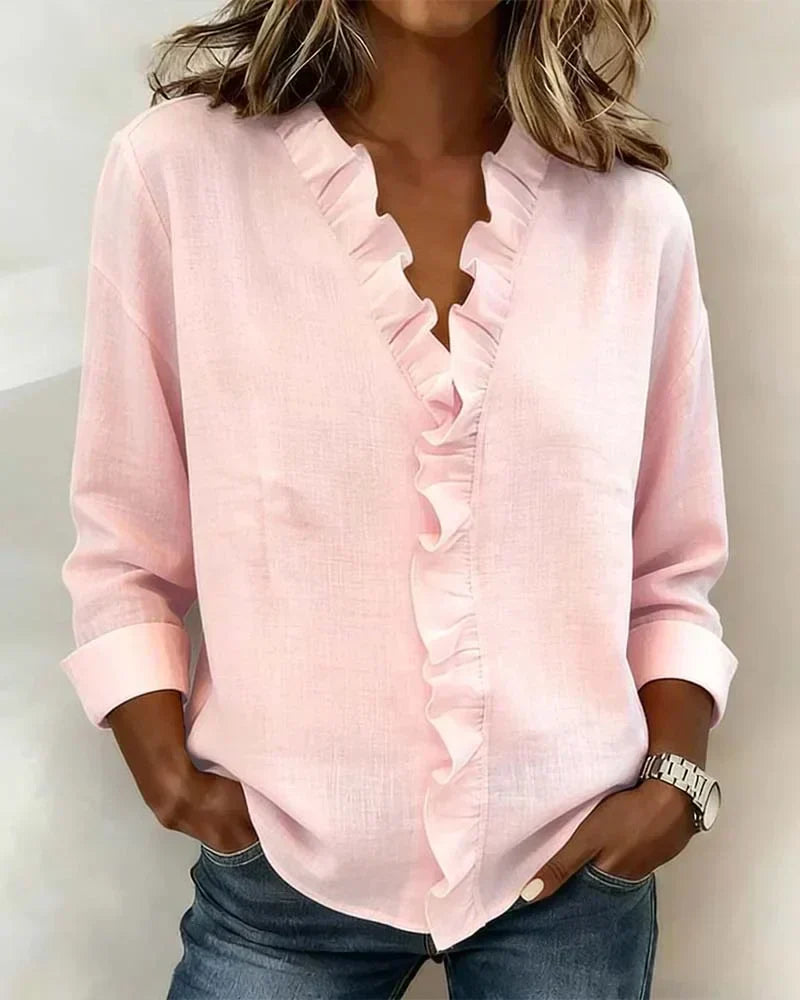 Éléonore | Blusa Elegante con Volantes