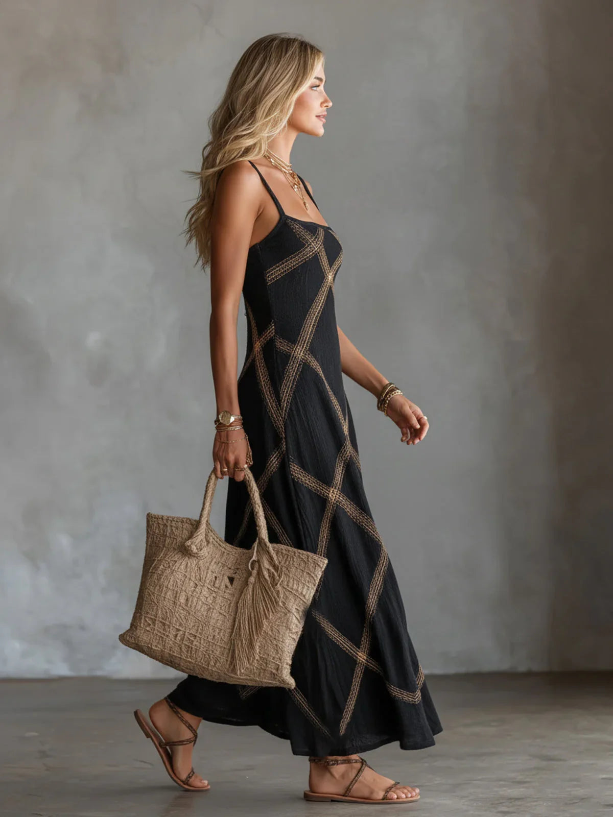 Neyra | Vestido Largo Boho sin Mangas