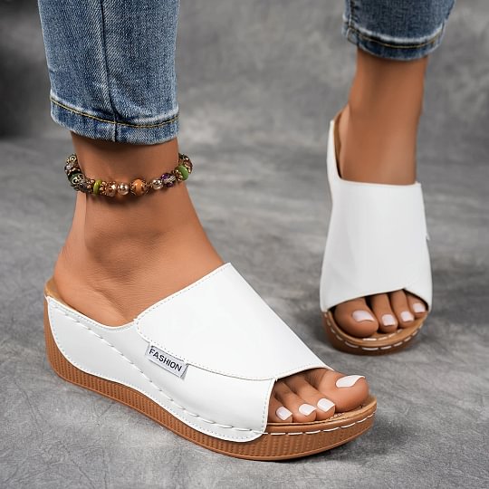 Merilyn | Sandalias Cómodas de Piel con Suela Gruesa y Apoyo del Arco Plantar