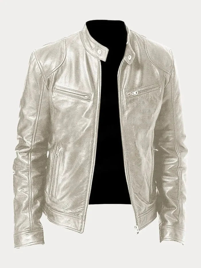 Justin | Chaqueta Casual de Piel de Otoño para Hombre