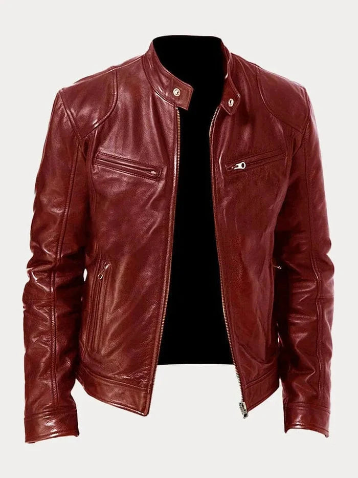 Justin | Chaqueta Casual de Piel de Otoño para Hombre