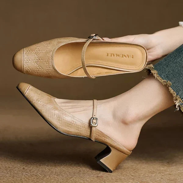 Eliane | Mules Mary Jane con Tacón