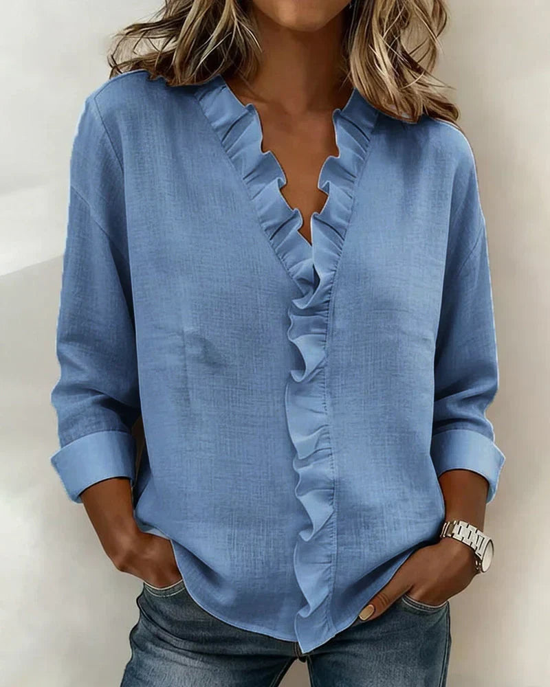 Éléonore | Blusa Elegante con Volantes