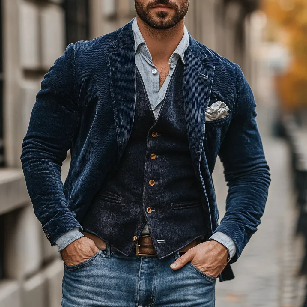Frank | Blazer elegante de pana