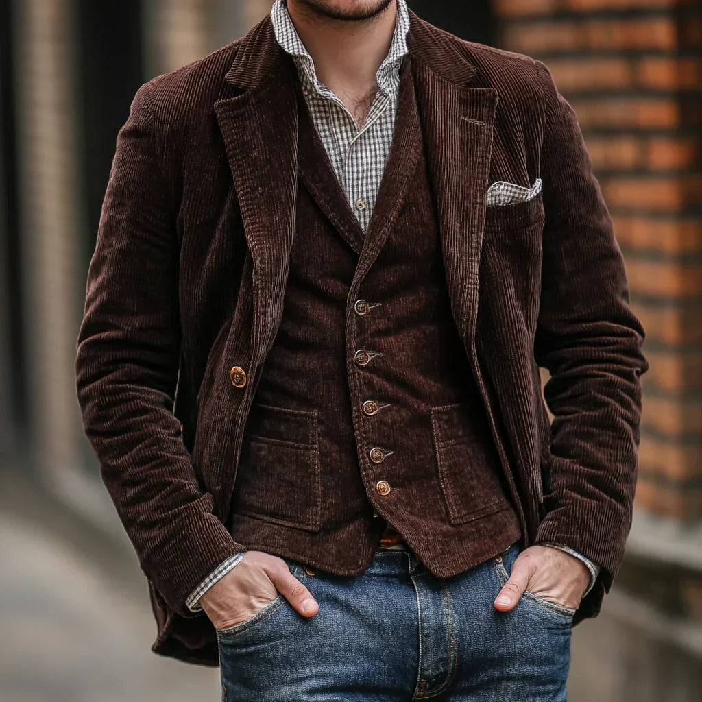 Frank | Blazer elegante de pana