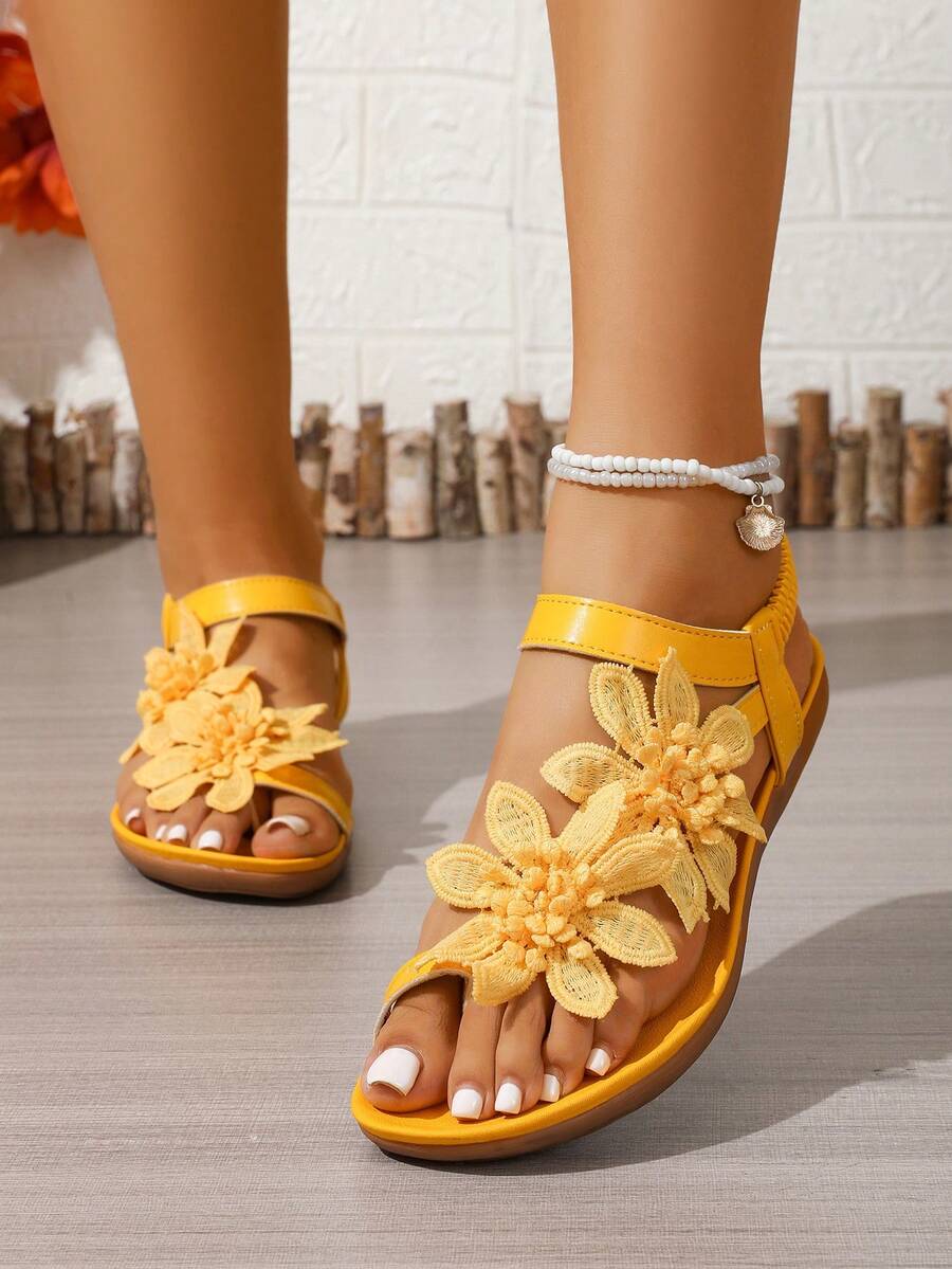 Floréa | Sandalias Cómodas con Detalle Floral