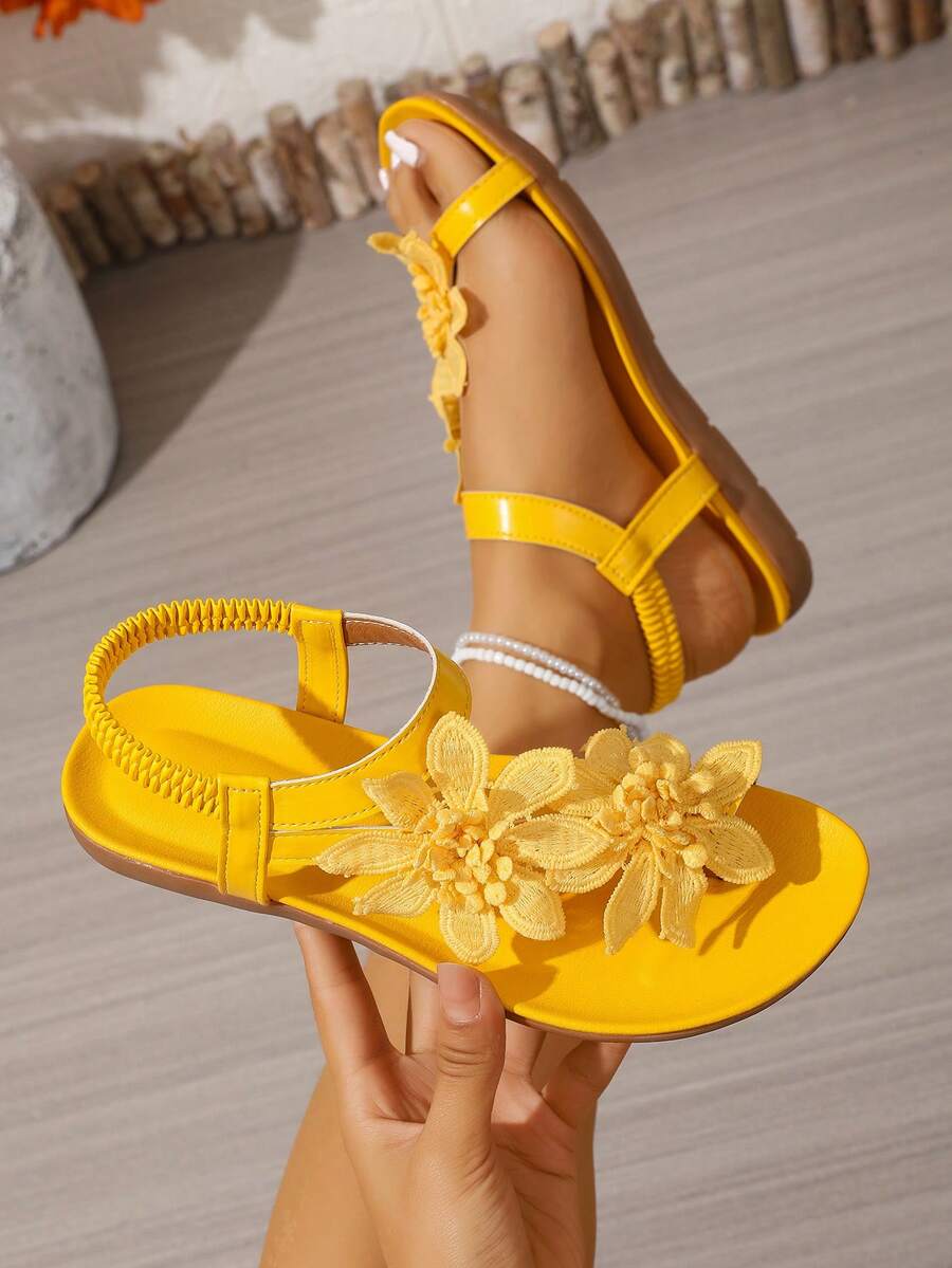 Floréa | Sandalias Cómodas con Detalle Floral