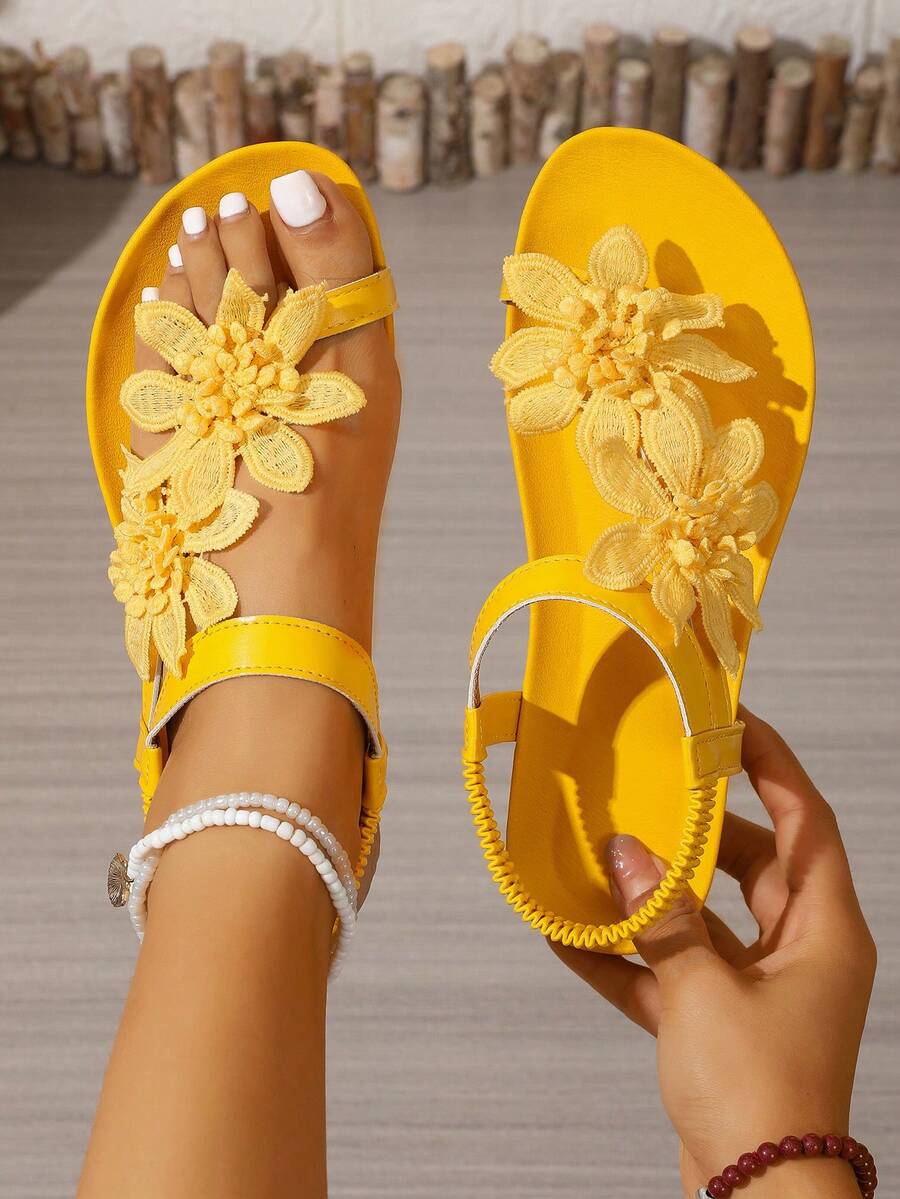 Floréa | Sandalias Cómodas con Detalle Floral