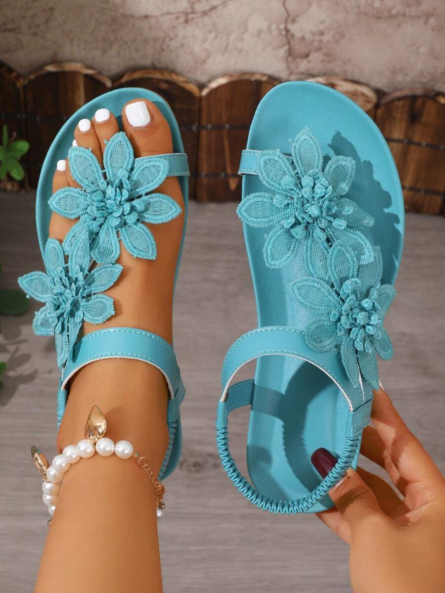 Floréa | Sandalias Cómodas con Detalle Floral