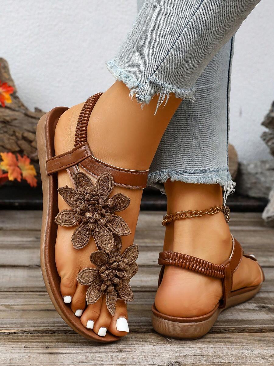 Floréa | Sandalias Cómodas con Detalle Floral