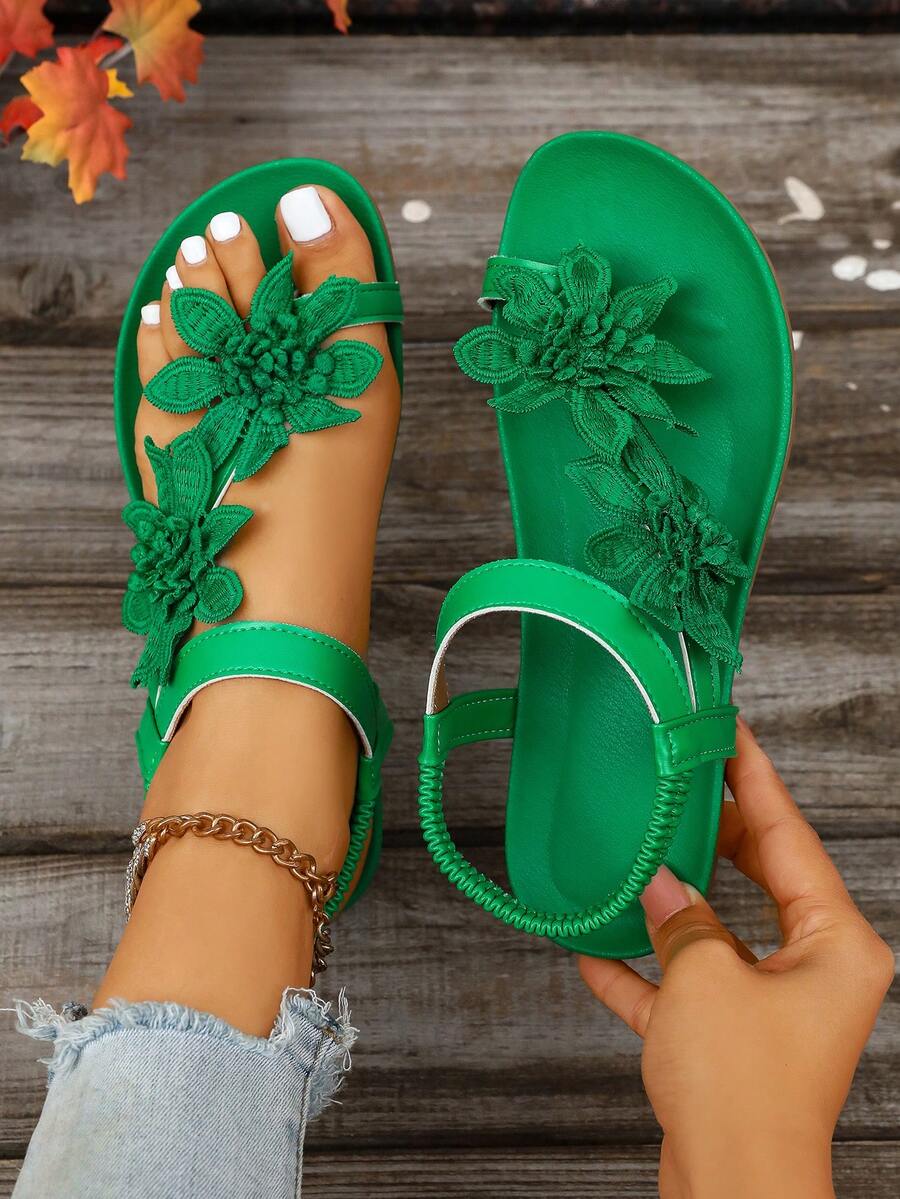 Floréa | Sandalias Cómodas con Detalle Floral