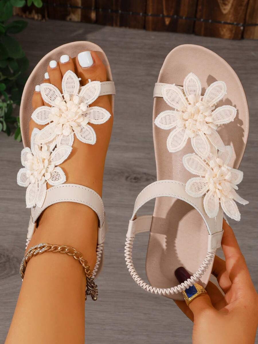 Floréa | Sandalias Cómodas con Detalle Floral