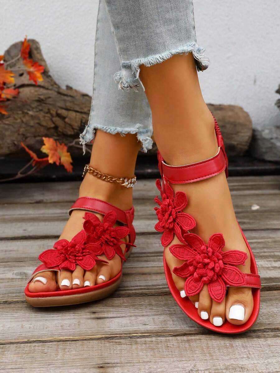 Floréa | Sandalias Cómodas con Detalle Floral