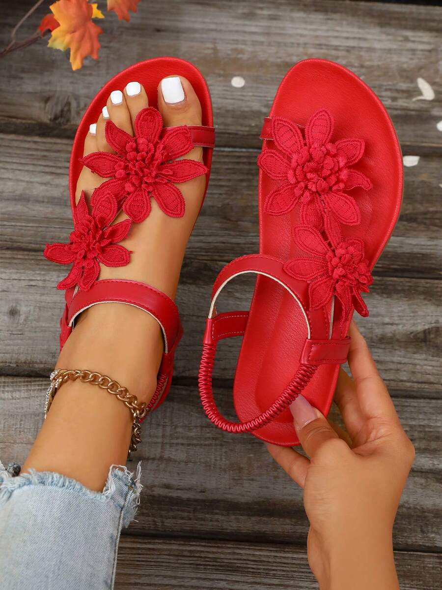Floréa | Sandalias Cómodas con Detalle Floral