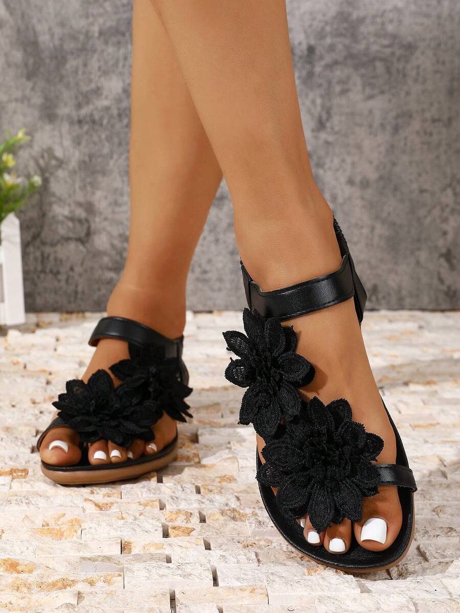 Floréa | Sandalias Cómodas con Detalle Floral