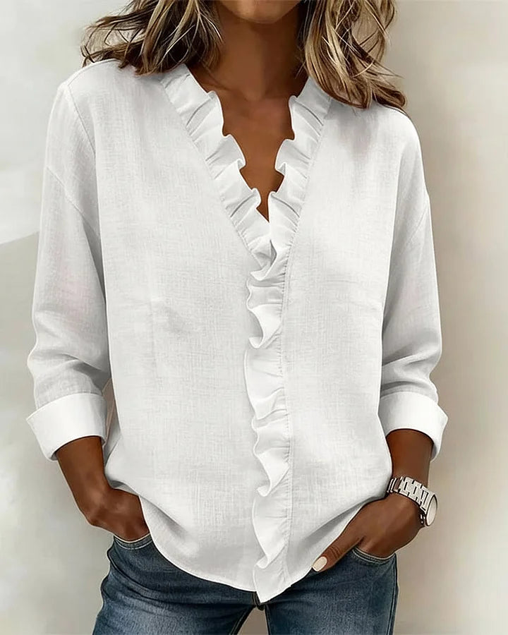 Éléonore | Blusa Elegante con Volantes