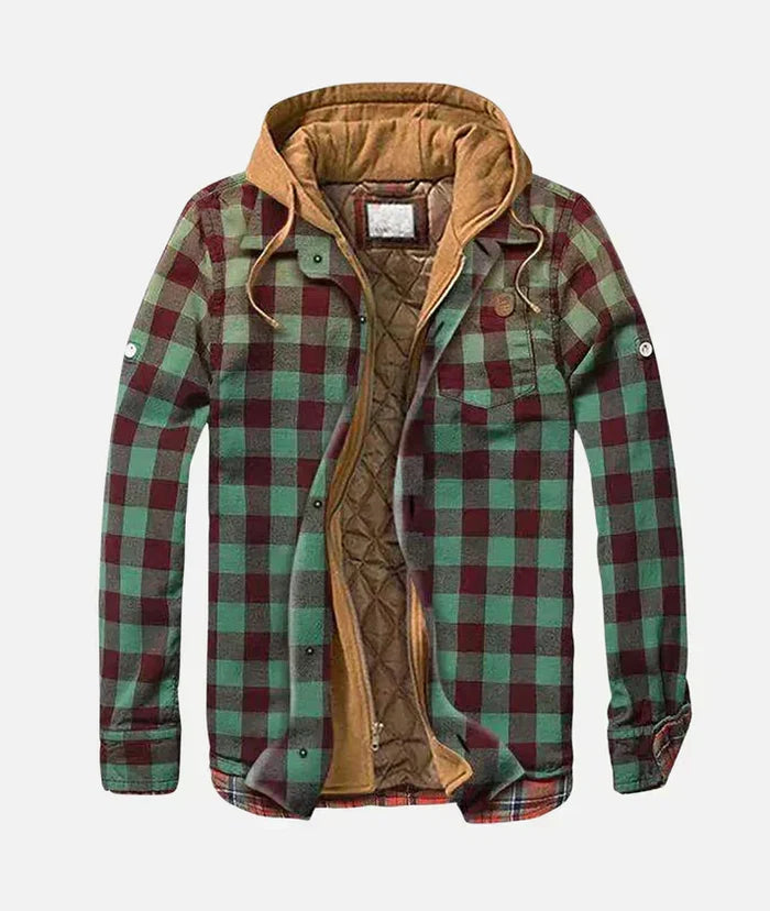 Virgilio | Chaqueta de Otoño Acolchada con Estampado Patchwork para Hombre