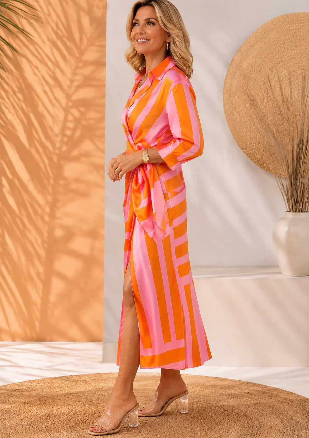 Olivera | Vestido Maxi Elegante con Lazo