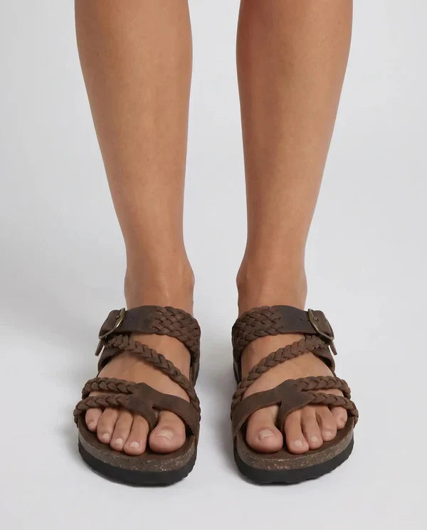 Lindsey | Sandalias Trenzadas con Hebilla