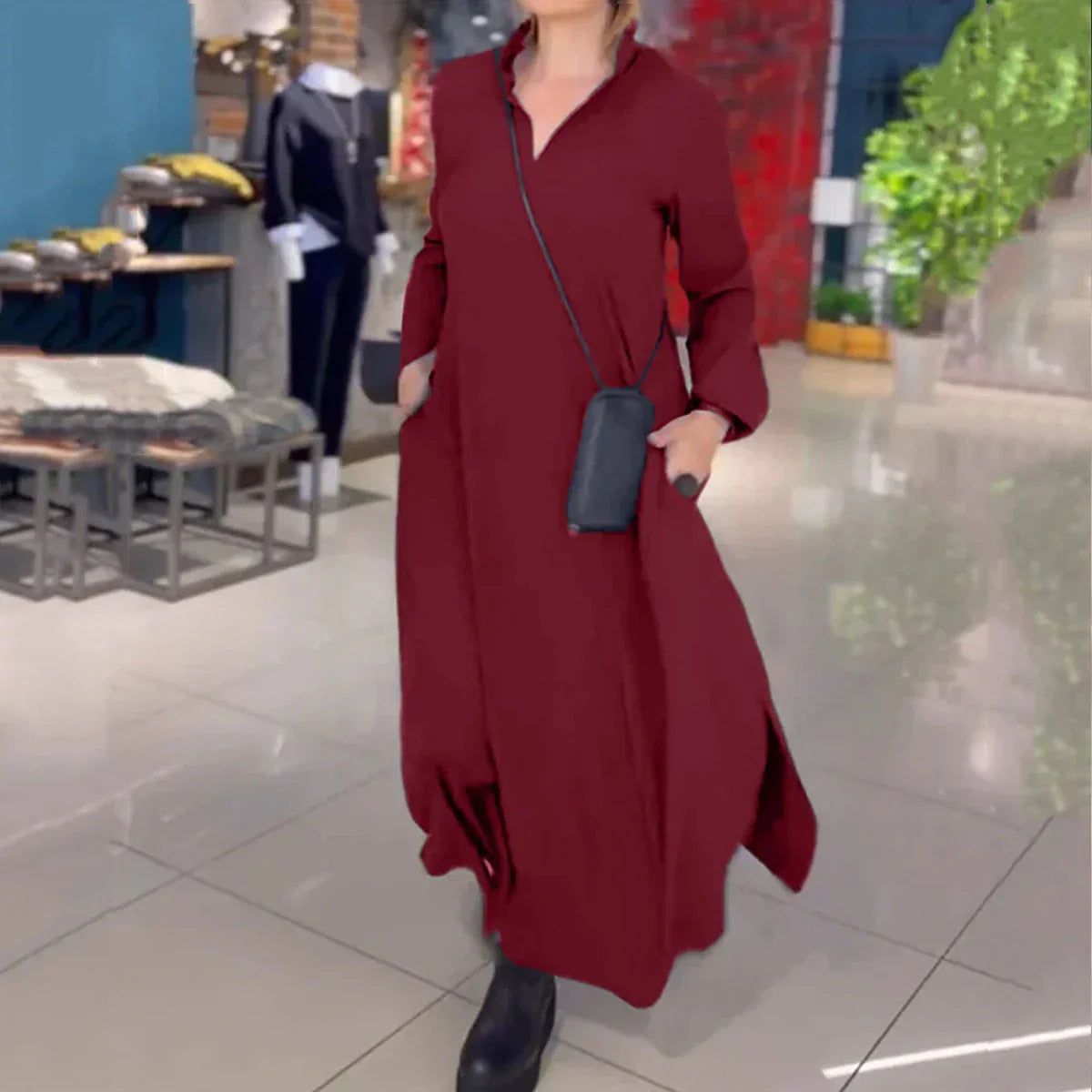 Andreina™ Vestido largo elástico y suave