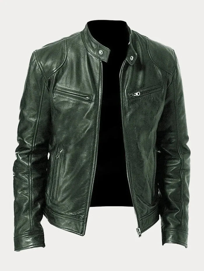 Justin | Chaqueta Casual de Piel de Otoño para Hombre