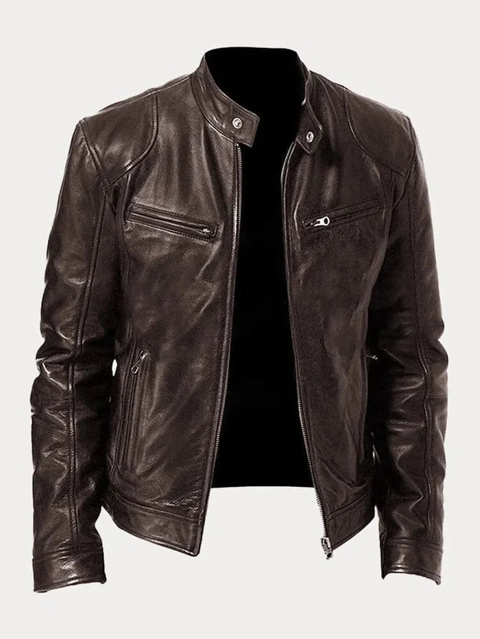 Justin | Chaqueta Casual de Piel de Otoño para Hombre