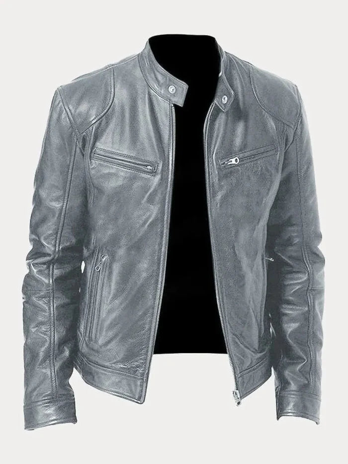 Justin | Chaqueta Casual de Piel de Otoño para Hombre