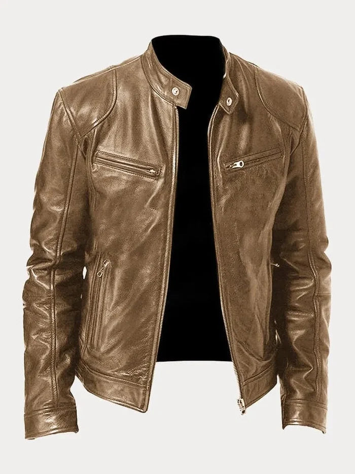 Justin | Chaqueta Casual de Piel de Otoño para Hombre