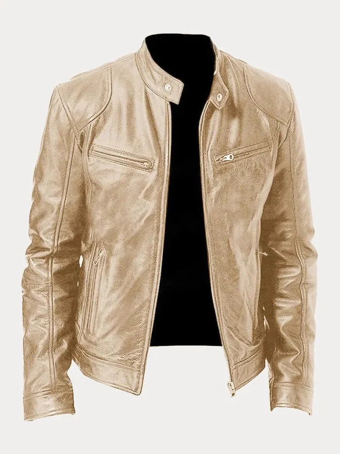 Justin | Chaqueta Casual de Piel de Otoño para Hombre
