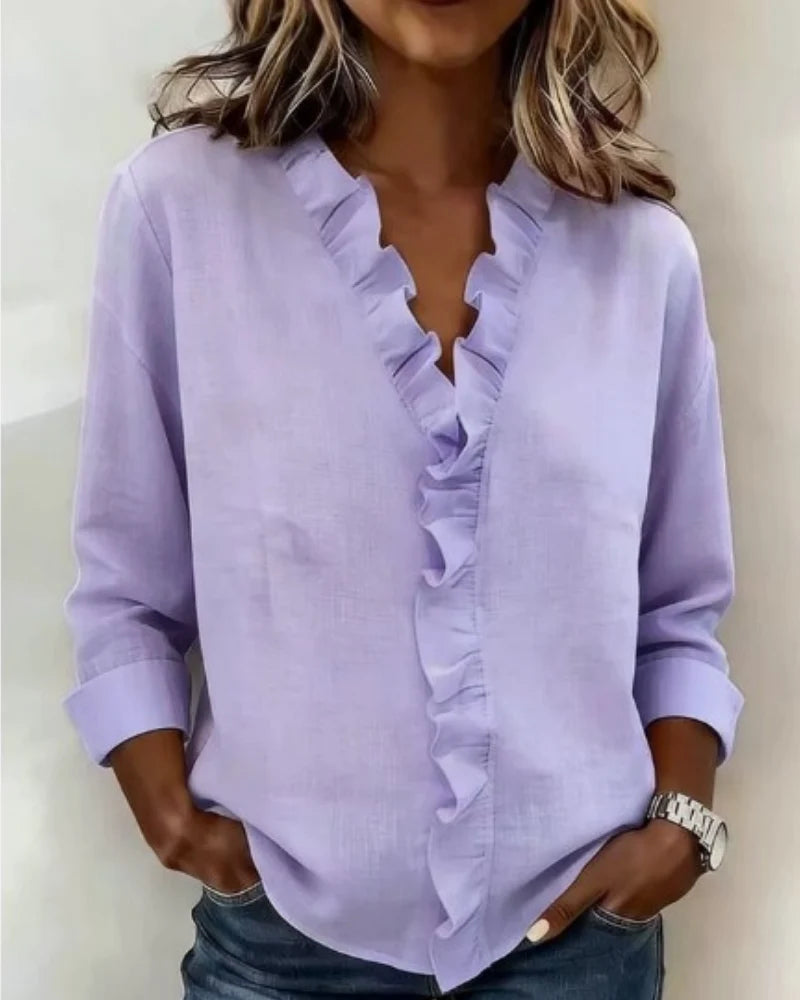 Éléonore | Blusa Elegante con Volantes