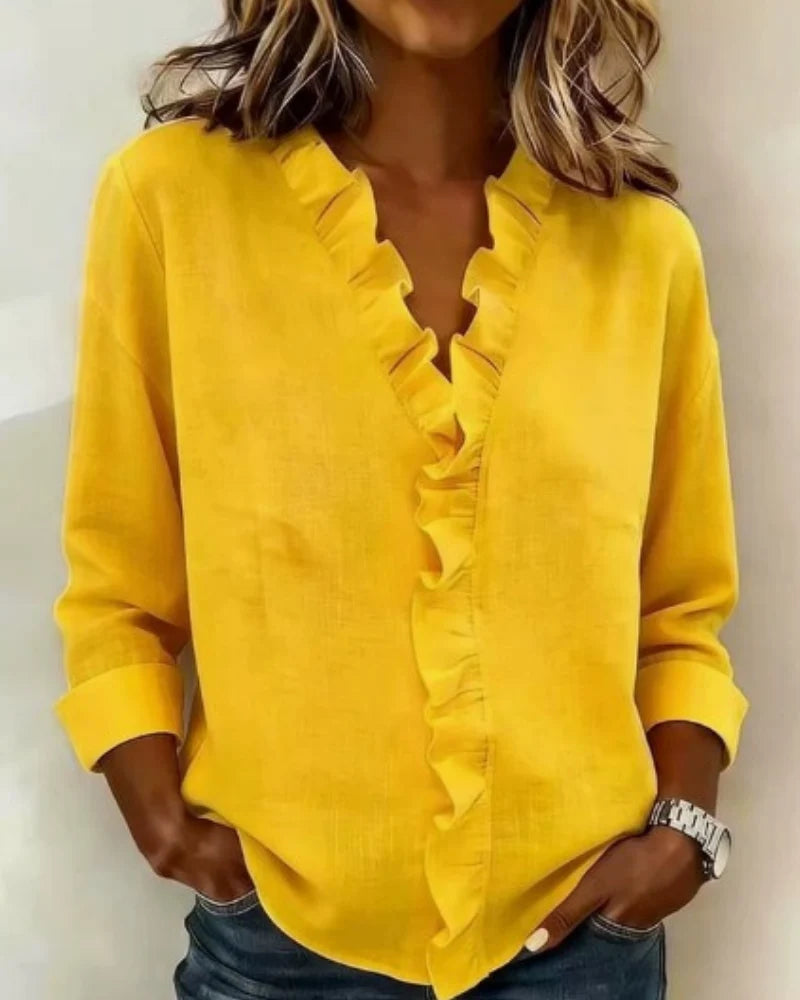 Éléonore | Blusa Elegante con Volantes