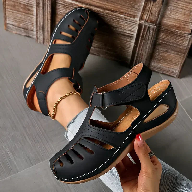 Marianna - Sandalias ortopédicas de piel para mujer