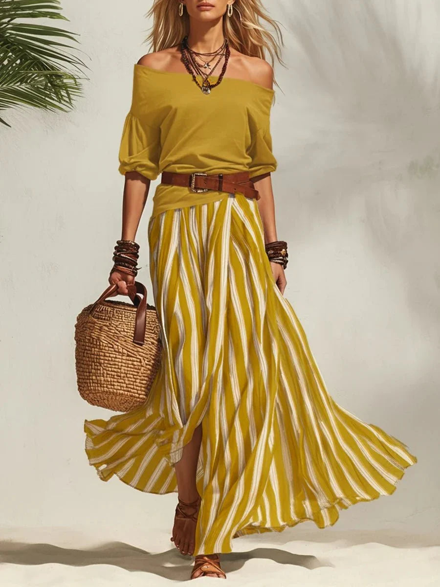 Esabella | Conjunto Elegante de Verano de Dos Piezas
