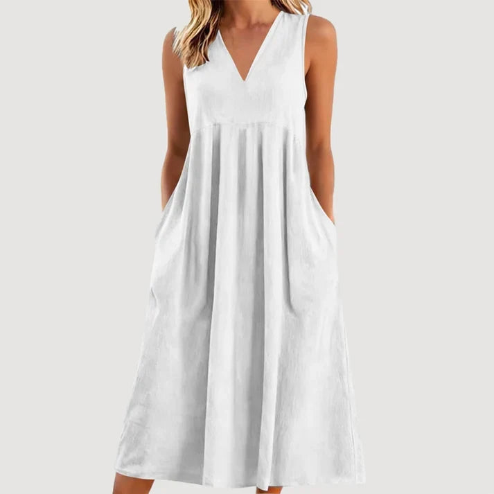 Milanie | Vestido Midi Sin Mangas