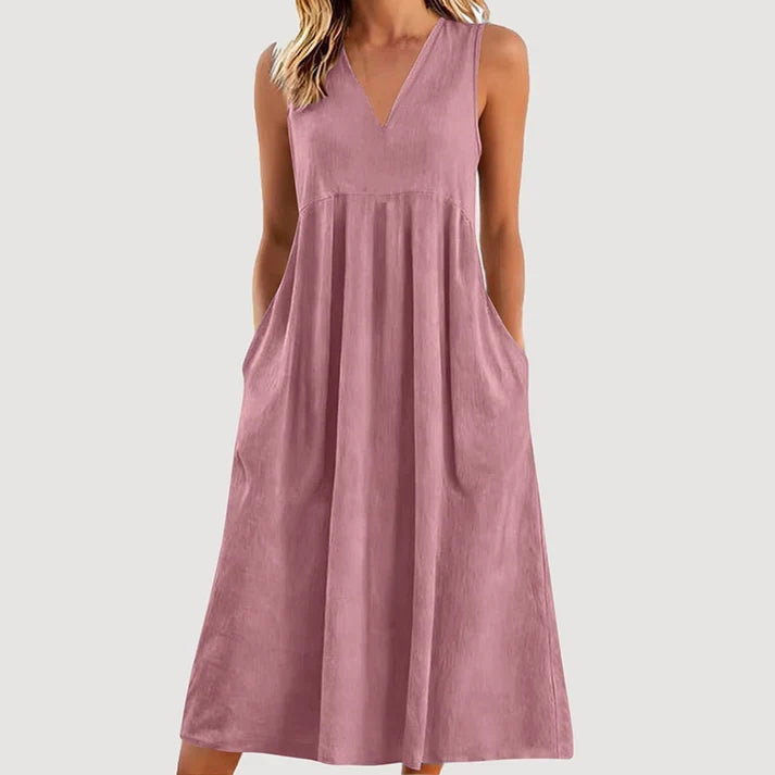 Milanie | Vestido Midi Sin Mangas